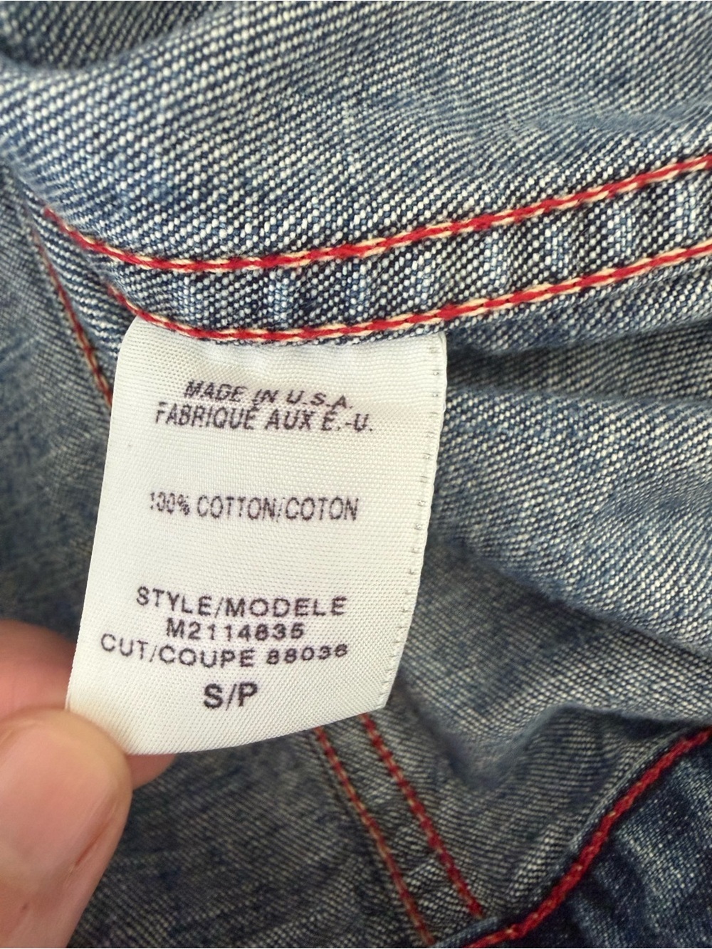 Vintage 00s Guess Denim Jean Jacket Made in USA Small Y2K Streetwear Made in USA - Picture 7 of 13